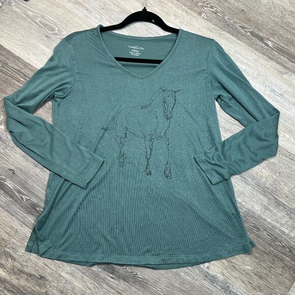 Chestnut Bay Dream On Night Long Sleeve Top Size Small - Picture 2 of 16